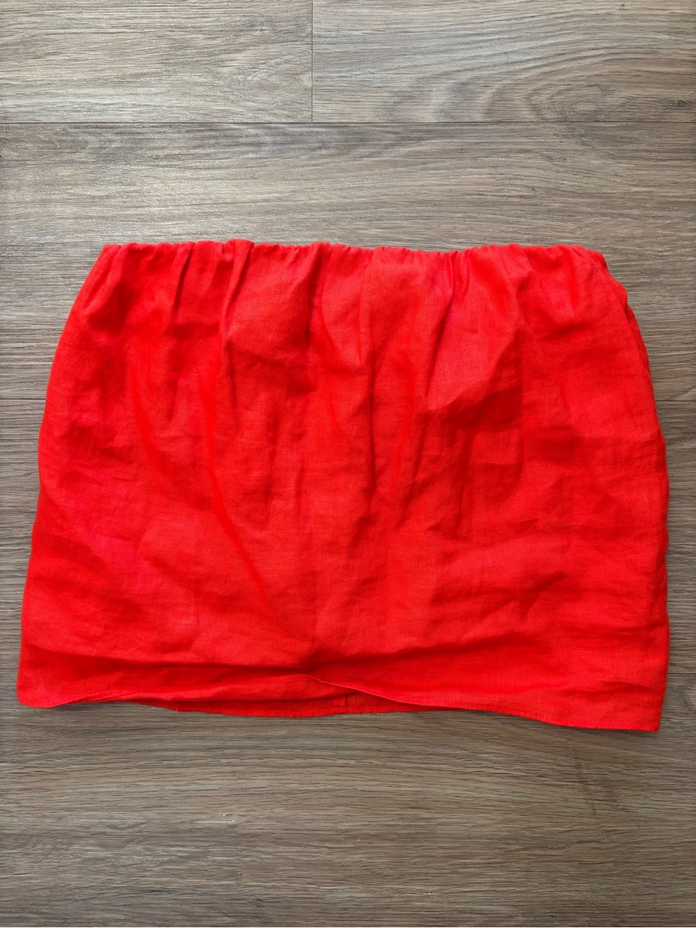 Babaton Strapless Linen Top